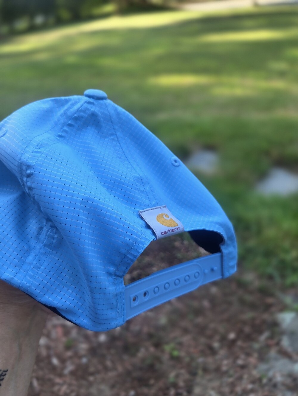 Carhartt Bright Blue Ripstop Snapback Cap - Picture 2 of 3